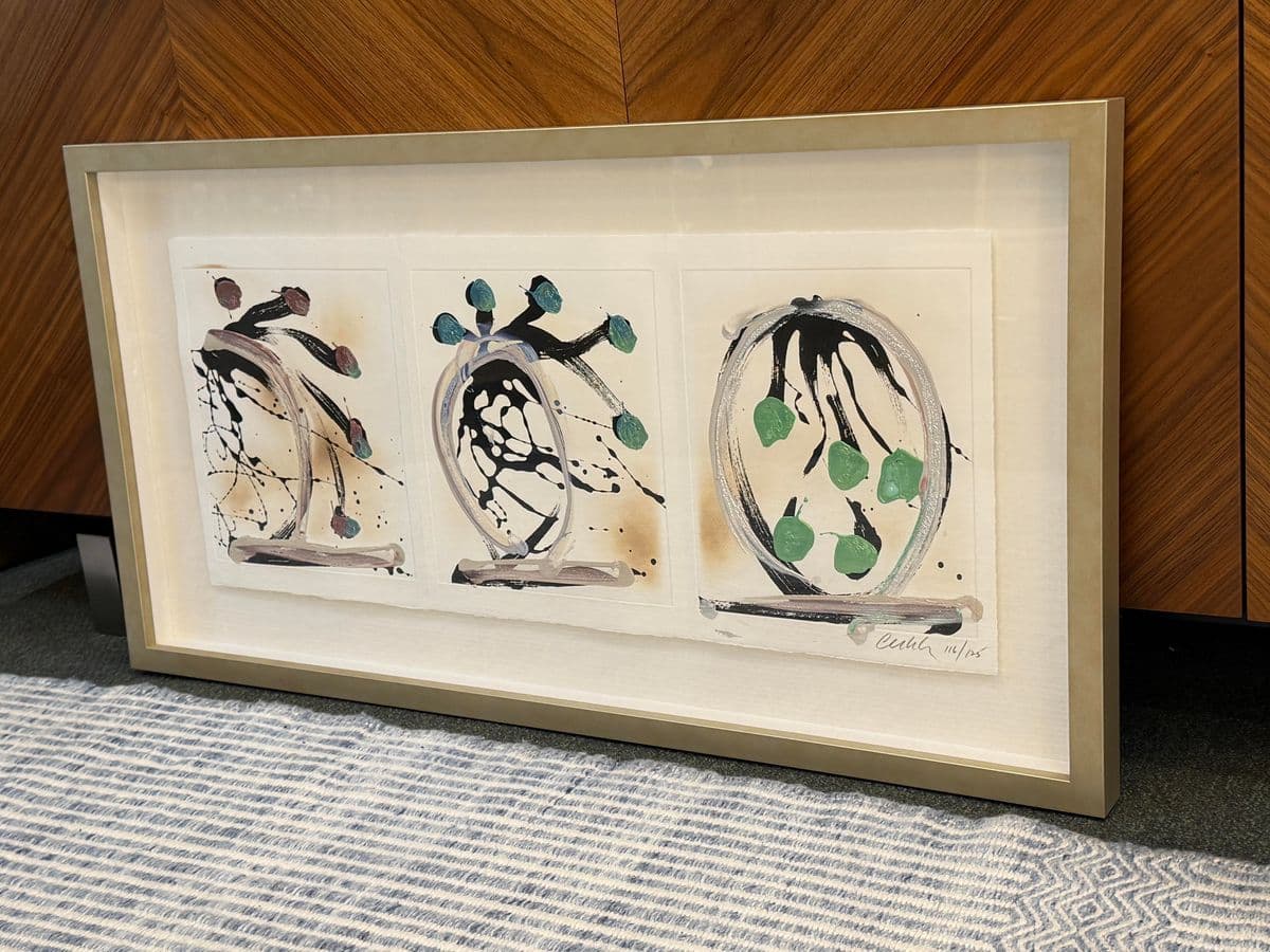 Dale Chihuly "Las Tres Hermanas Ikebanas", a Limited Edition Print, Signed + Framed - Thumbnail 8