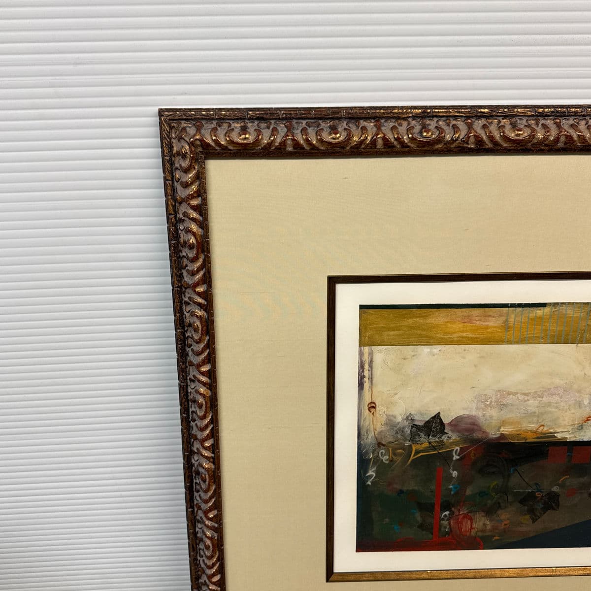 Abstract Mixed Media Art Work, Framed With Museum Glass - Thumbnail 13