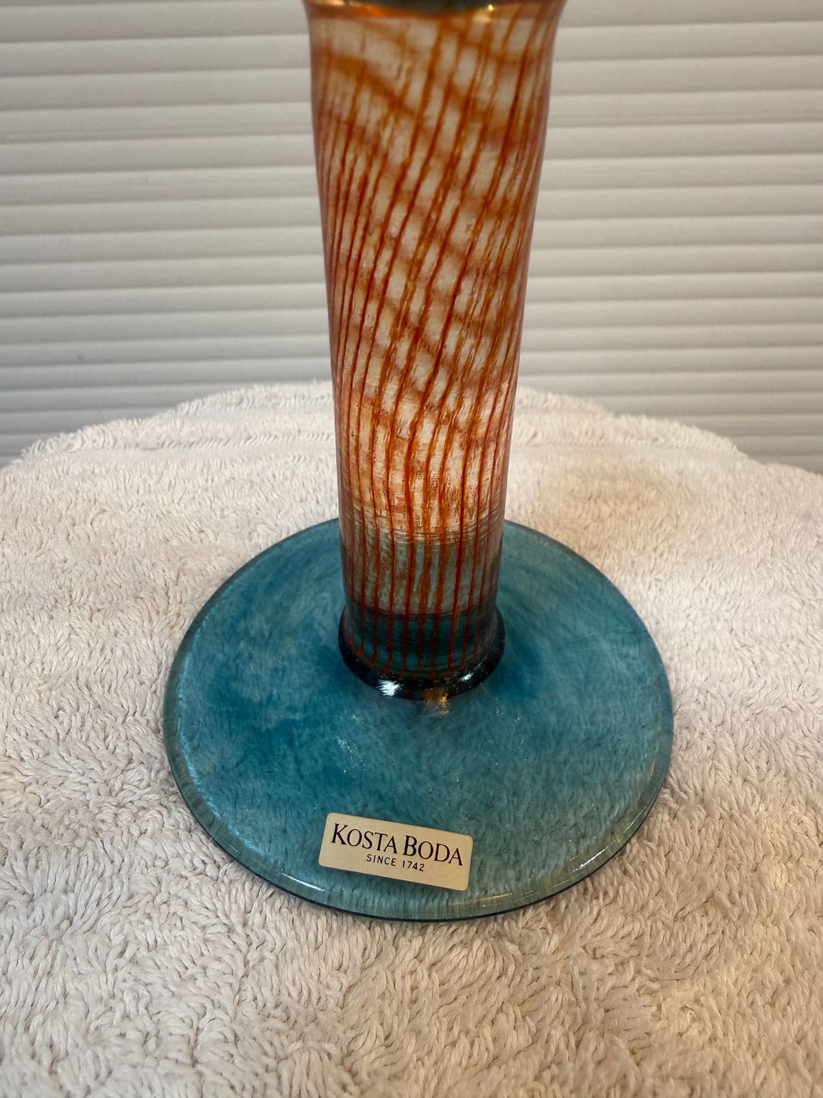 Circa 1989 Kjell Engman for Kosta Boda Bon Bon Art Glass Pitcher + Goblet, Set - Thumbnail 12