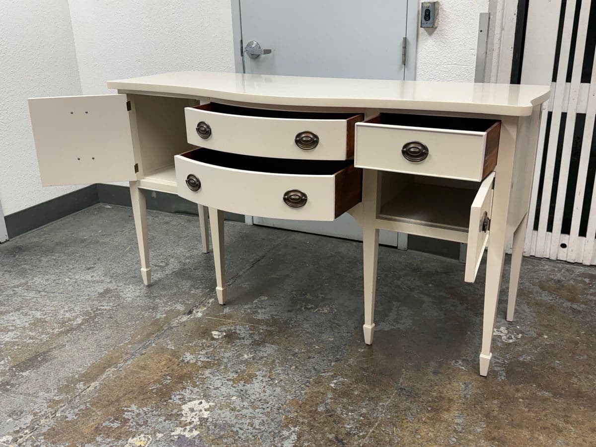 Vintage Drexel Off-White Credenza - Thumbnail 5