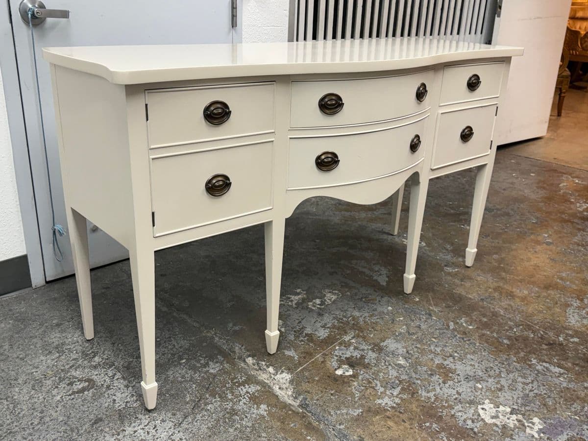 Vintage Drexel Off-White Credenza - Thumbnail 4