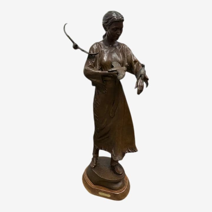 Roy Madsen's "Sacajawea: Bird Woman" Bronze Sculpture, Signed + Numbered 10 of 36 - Image 1