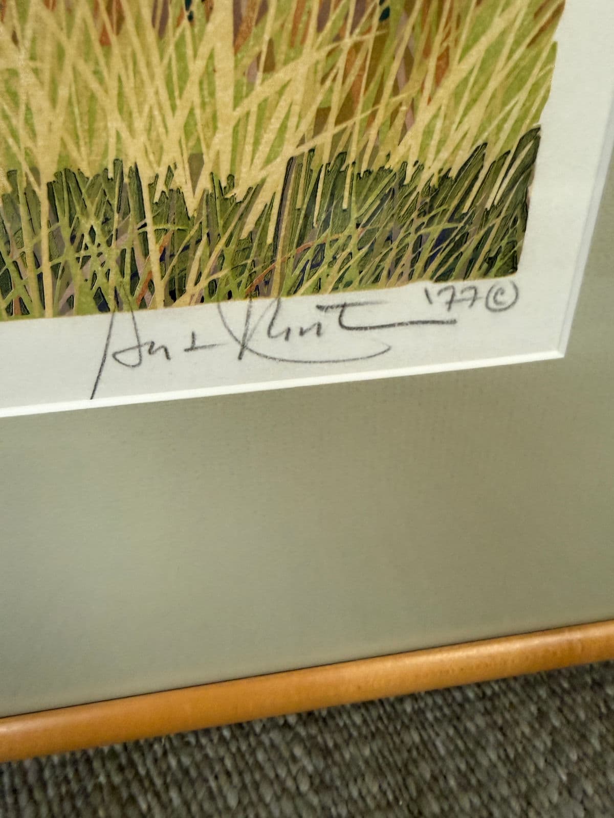 Gordon Mortensen "West Baker Park 1977" Woodcut Original, Signed - Thumbnail 4