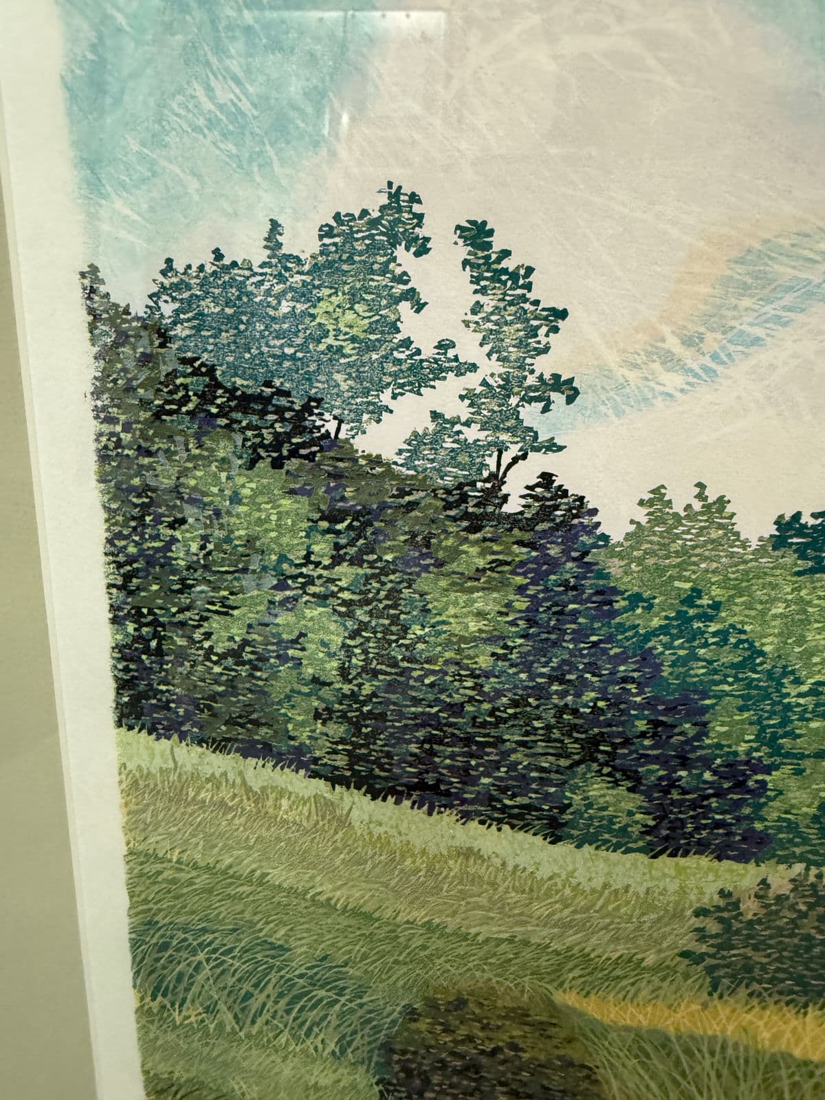 Gordon Mortensen "West Baker Park 1977" Woodcut Original, Signed - Thumbnail 8