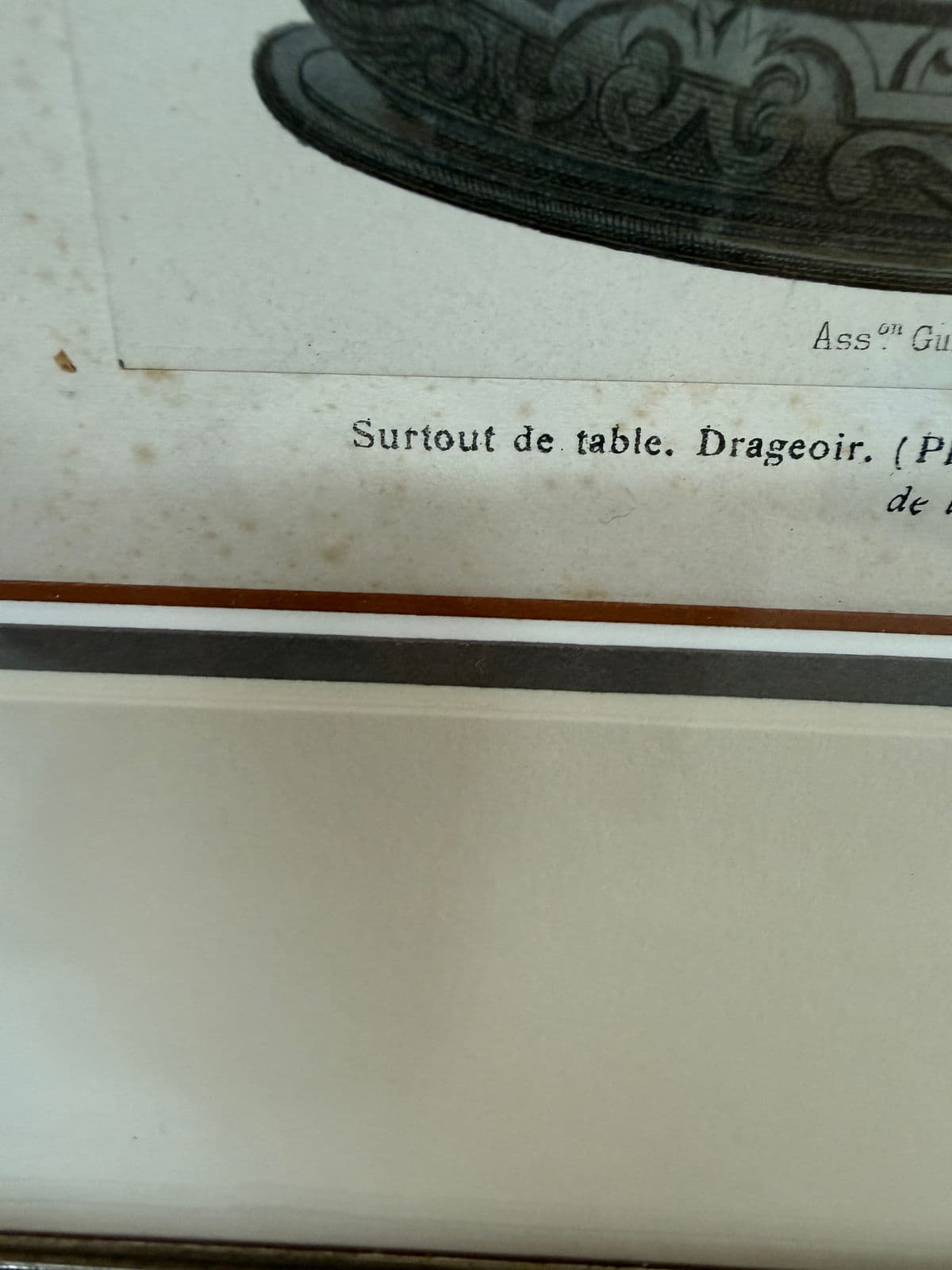 Artloft "Grape Picker, Flemish Table Ornament" Lithograph, Framed - Thumbnail 5