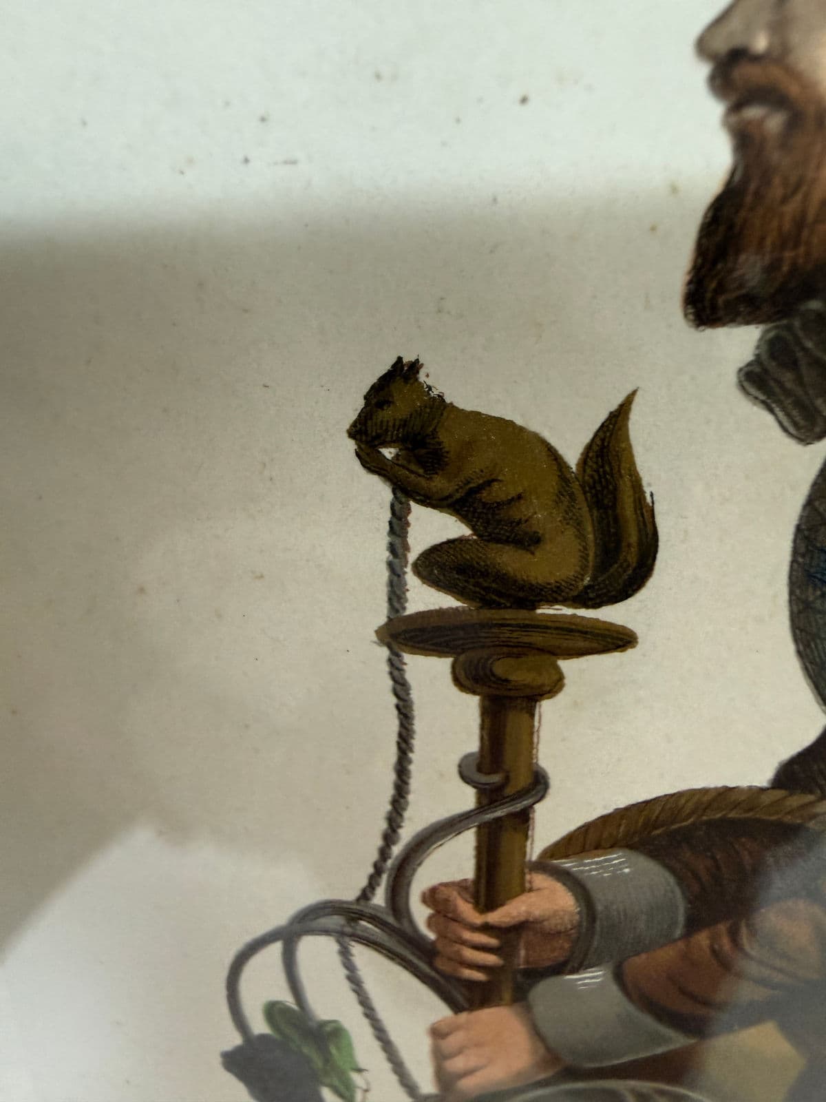 Artloft "Grape Picker, Flemish Table Ornament" Lithograph, Framed - Thumbnail 8