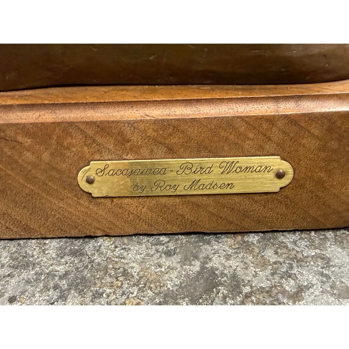 Roy Madsen's "Sacajawea: Bird Woman" Bronze Sculpture, Signed + Numbered 10 of 36 - Thumbnail 12