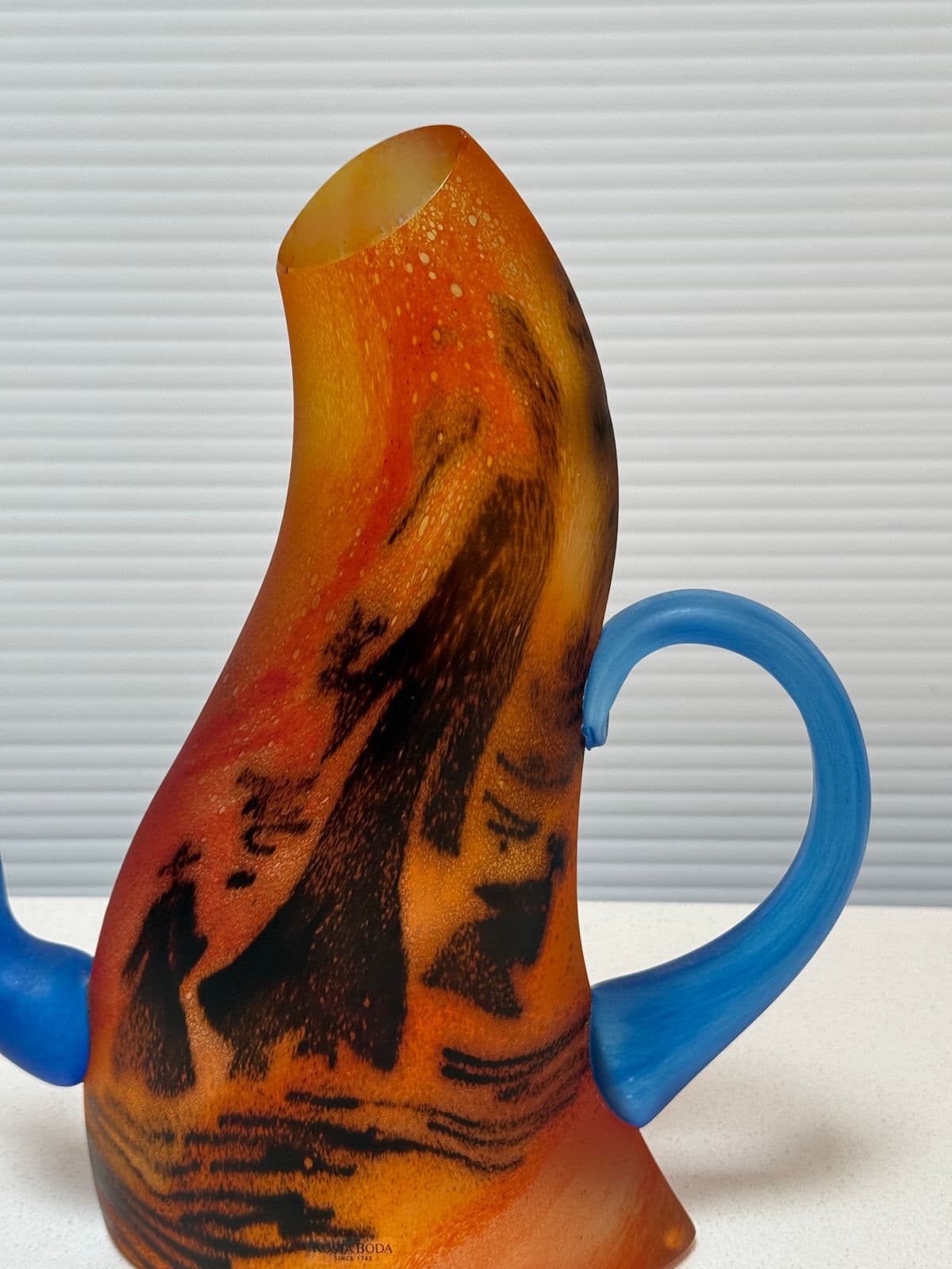 Circa 1980's Kjell Engman for Kosta Boda Limited Edition Teapot Art Glass Sculpture - Thumbnail 13