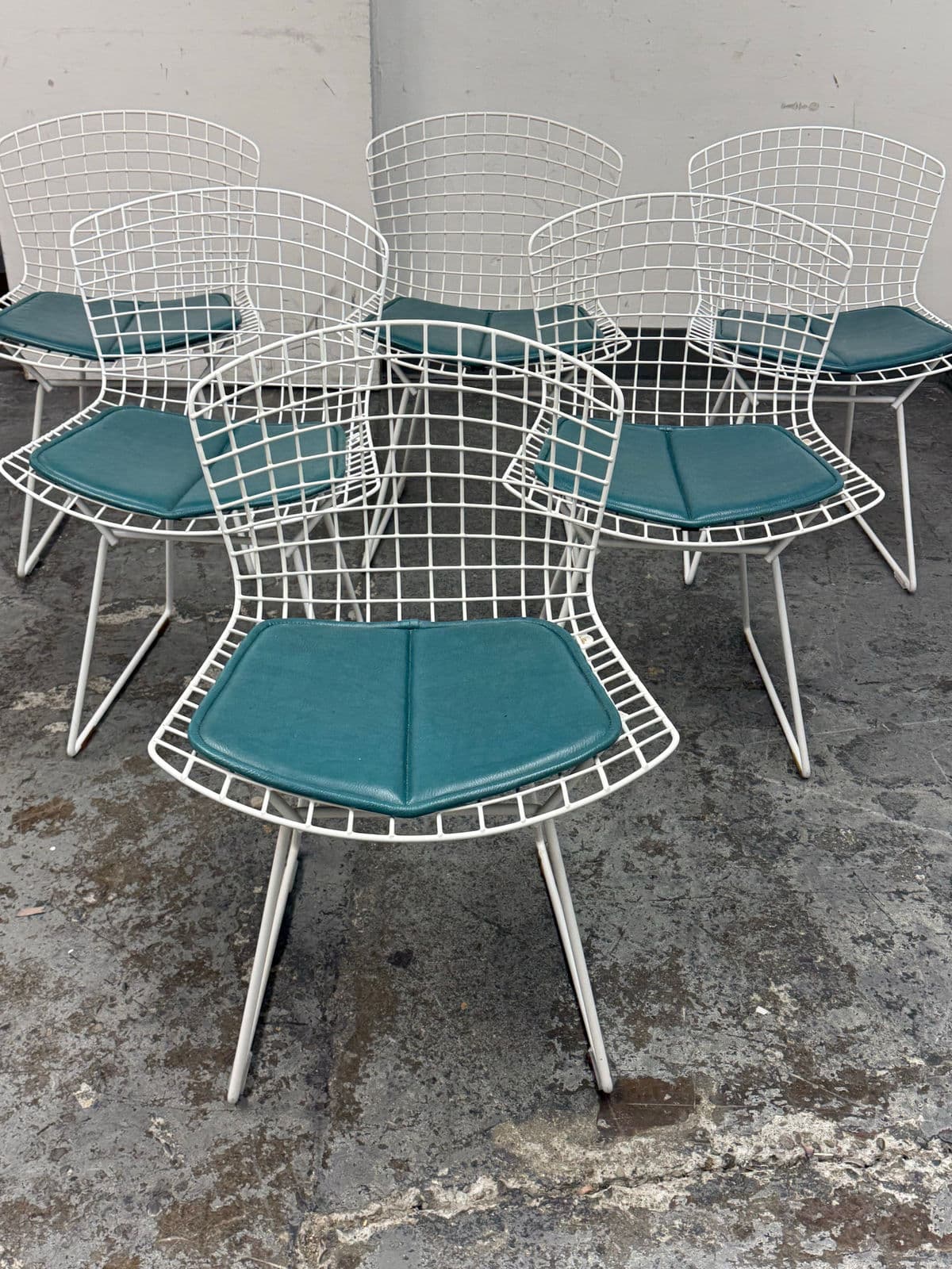Harry Bertoia Side Chairs, Set of Six - Thumbnail 4