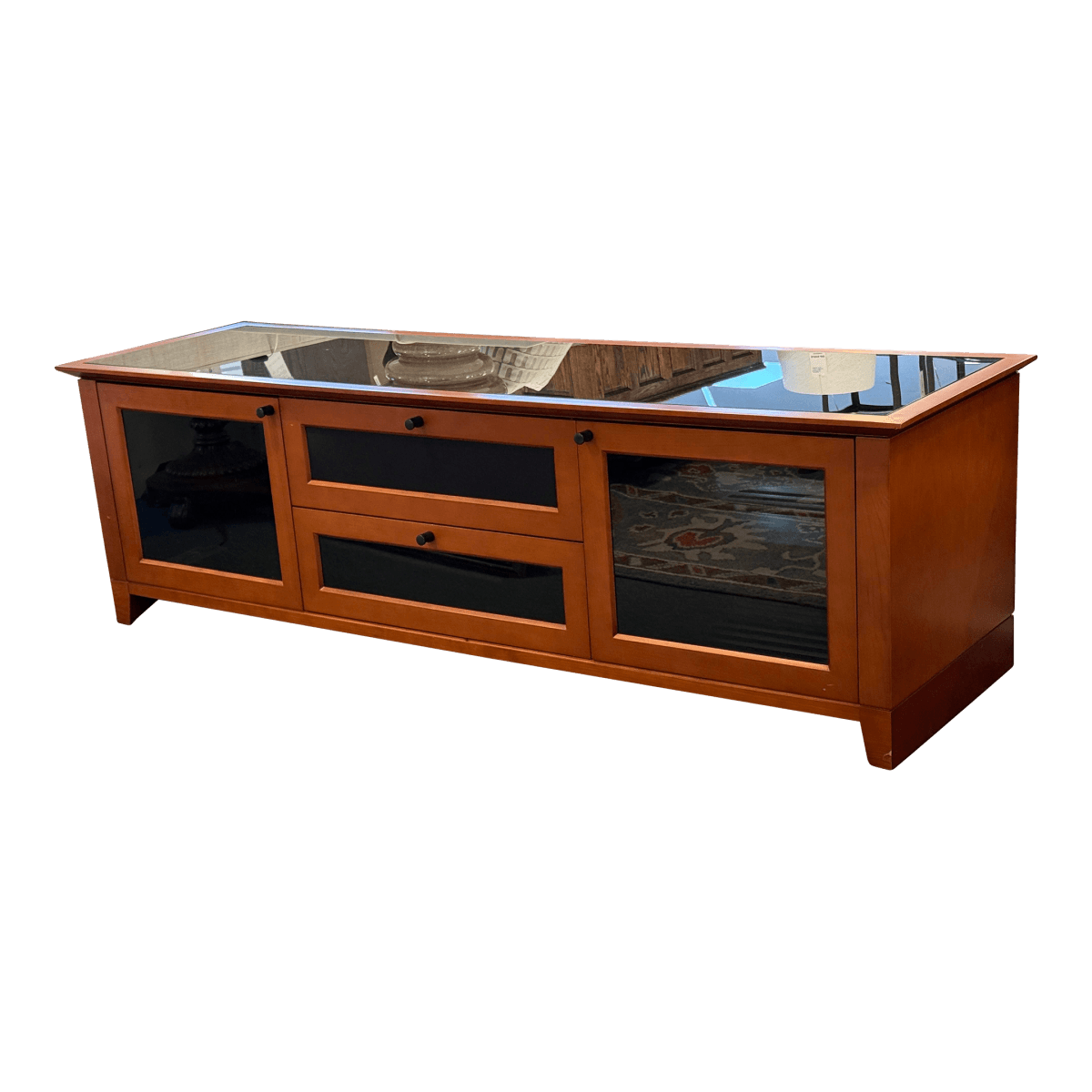 Bdi Novia Glass + Wood Media Cabinet - Thumbnail 2