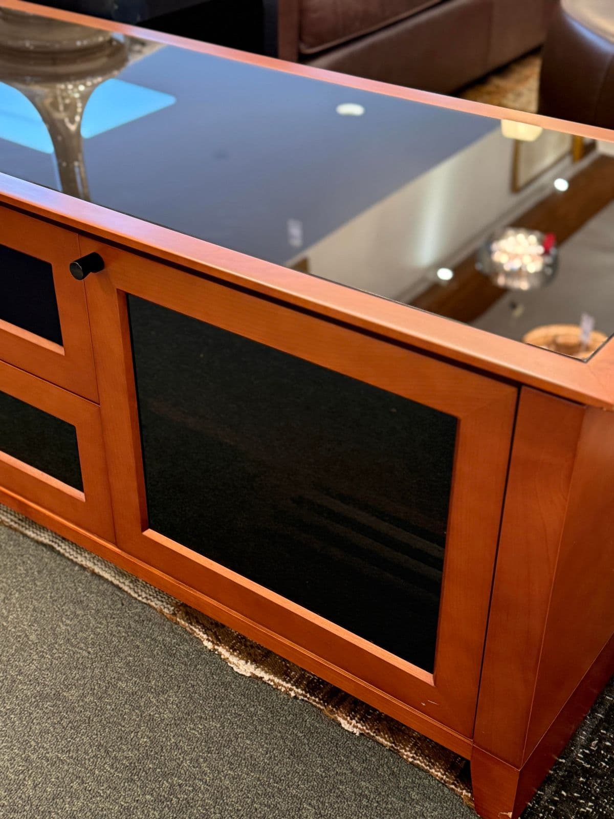 Bdi Novia Glass + Wood Media Cabinet - Thumbnail 11