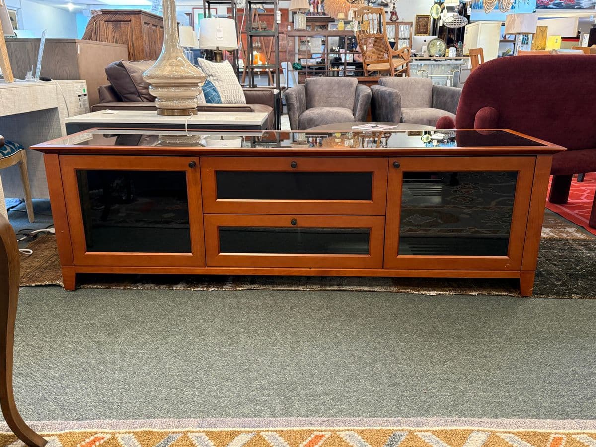 Bdi Novia Glass + Wood Media Cabinet - Thumbnail 4