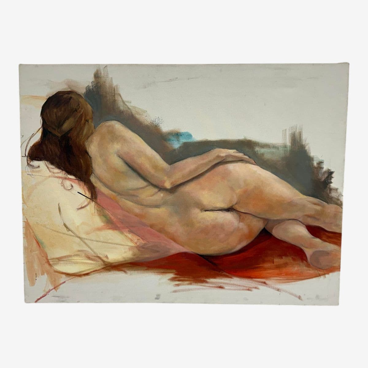 Castillo Nude Original Oil on Canvas, Signed - Image 1