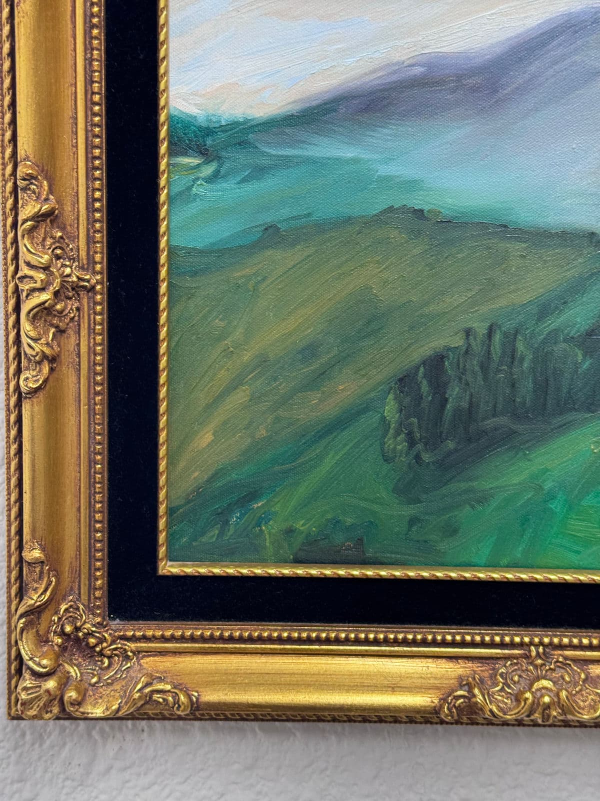 Original Landscape Oil on Canvas Painting, Framed - Thumbnail 9