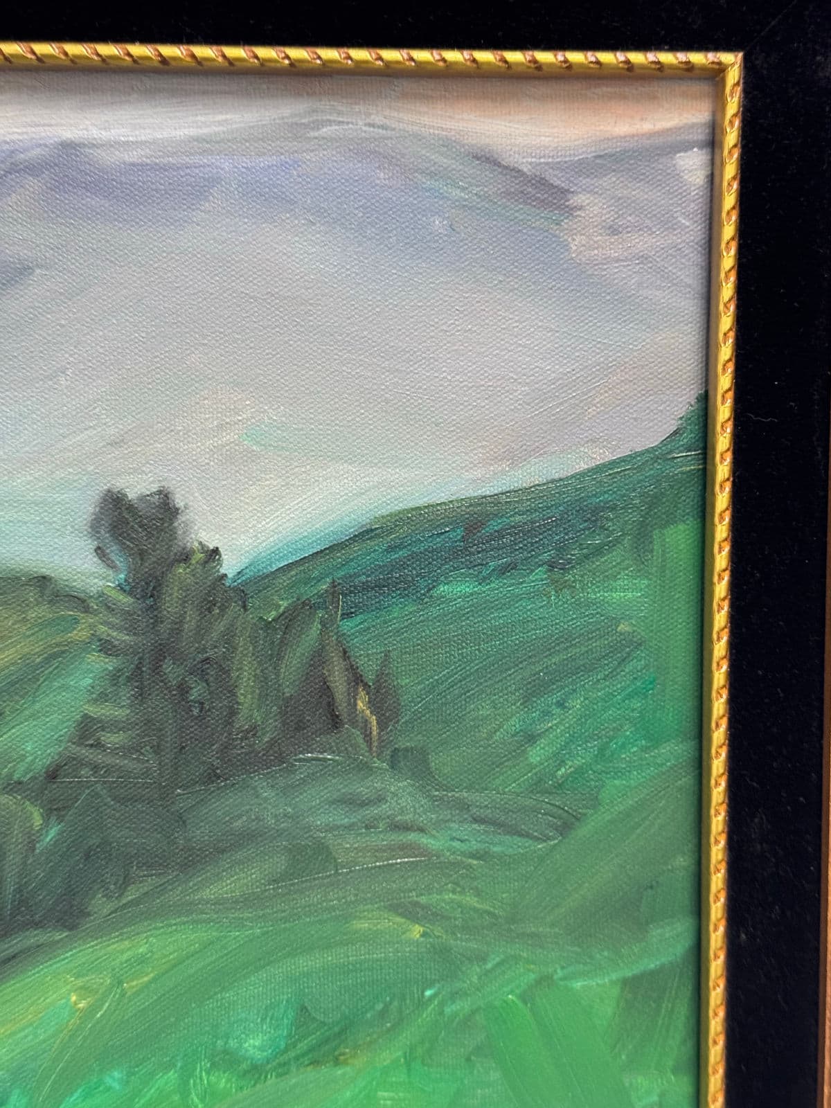 Original Landscape Oil on Canvas Painting, Framed - Thumbnail 8