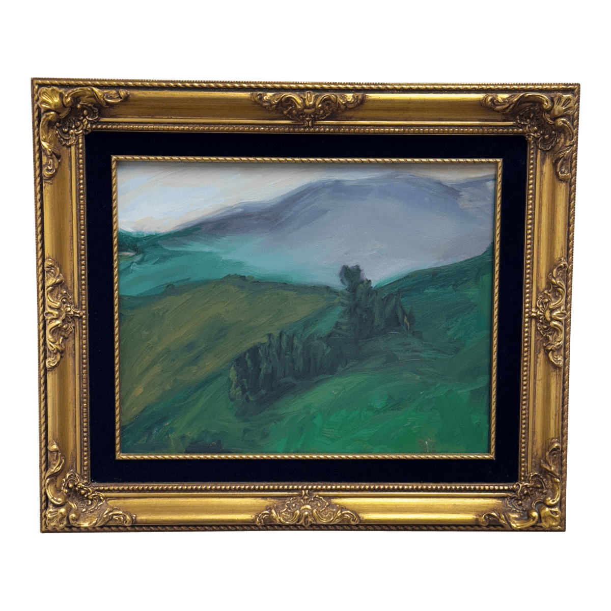 Original Landscape Oil on Canvas Painting, Framed - Thumbnail 2