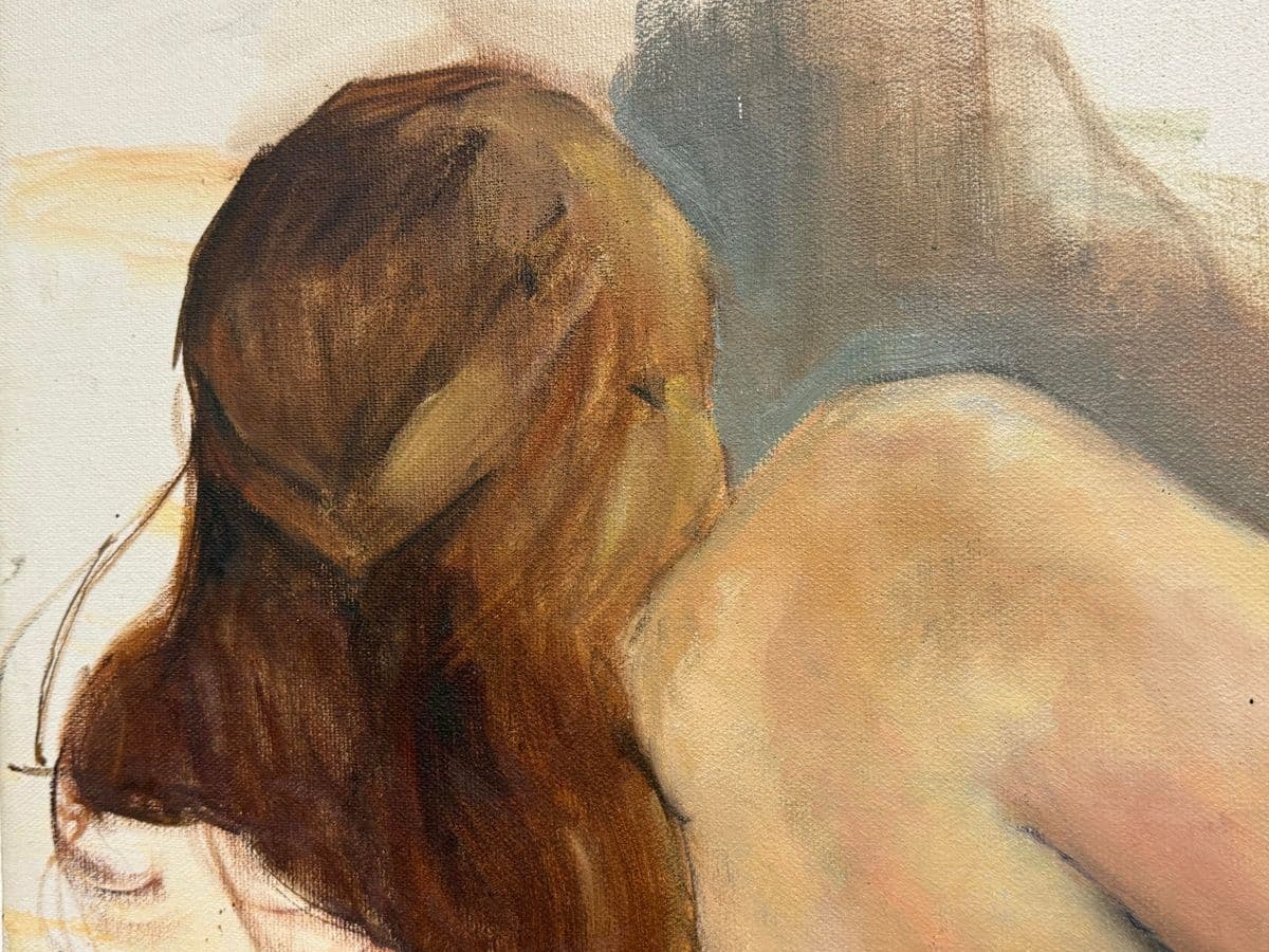 Castillo Nude Original Oil on Canvas, Signed - Thumbnail 5