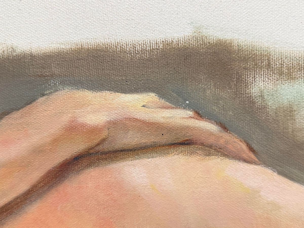 Castillo Nude Original Oil on Canvas, Signed - Thumbnail 6