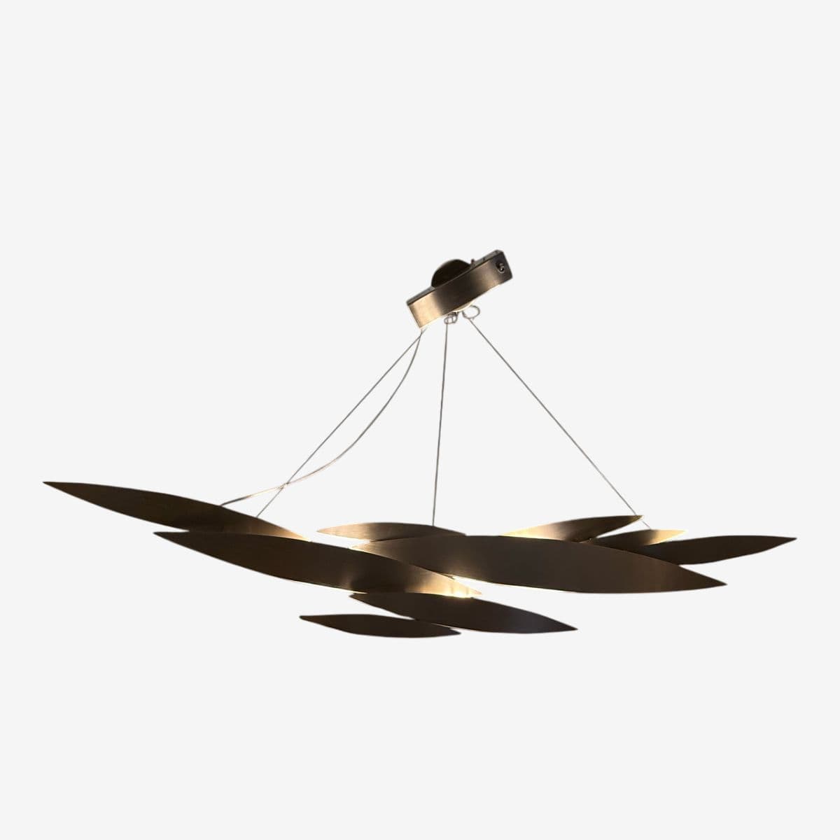 Dodo Arslan for Terzani I Lucci Argentati Linear Chandelier, Brushed Nickel - Image 1