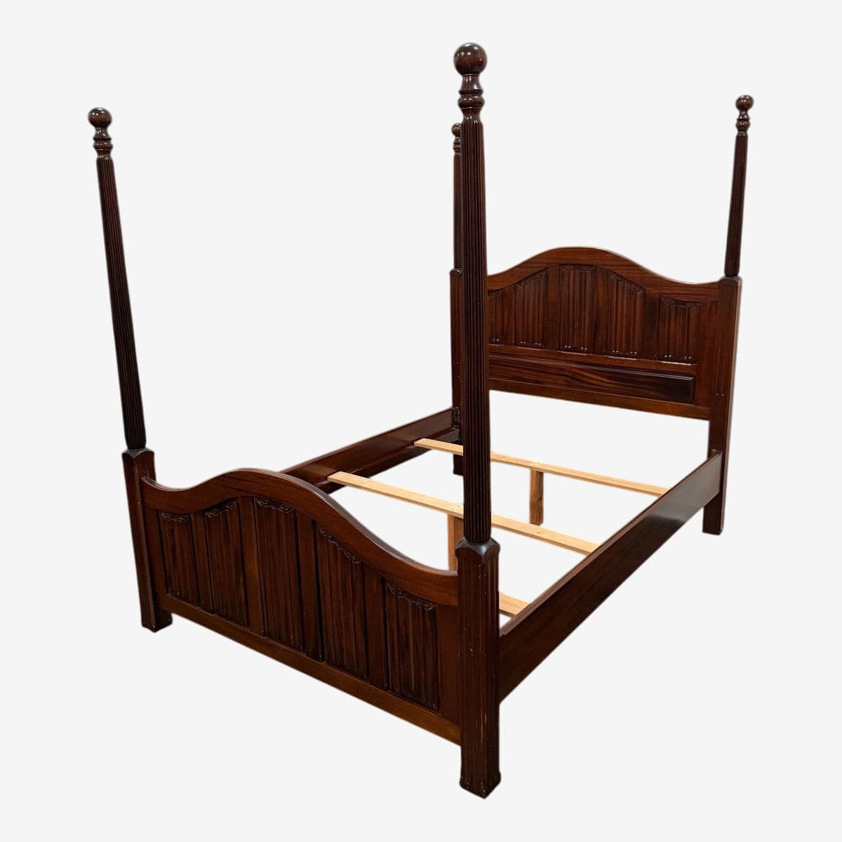 Queen Size Vintage British Four Poster Bed Frame - Image 1