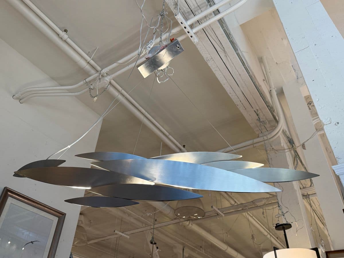 Dodo Arslan for Terzani I Lucci Argentati Linear Chandelier, Brushed Nickel - Thumbnail 6