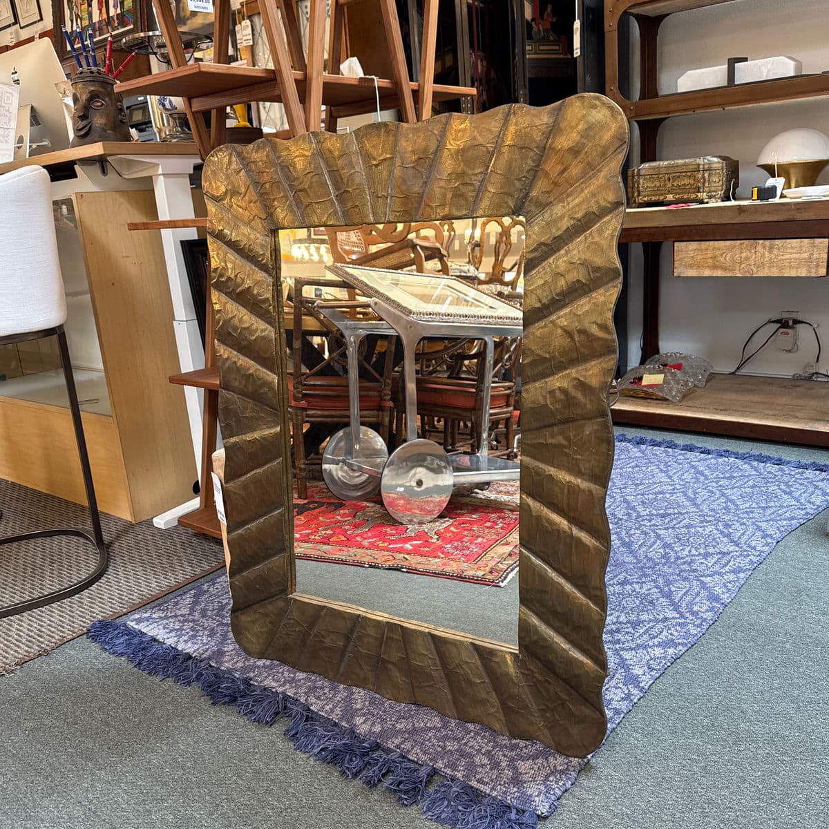 Made Goods Lara Wall Mirror, Warm Golden - Thumbnail 3