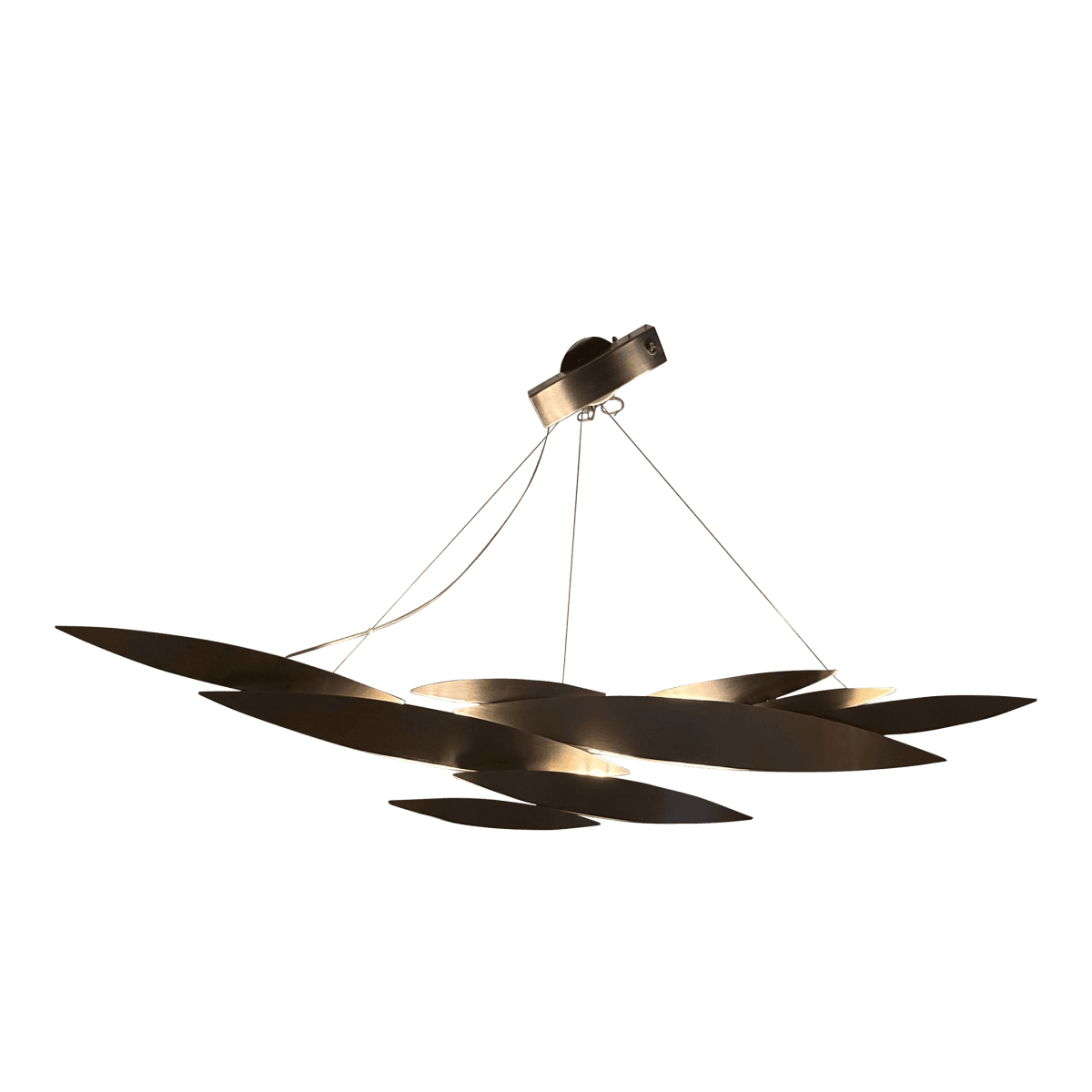 Dodo Arslan for Terzani I Lucci Argentati Linear Chandelier, Brushed Nickel - Thumbnail 2