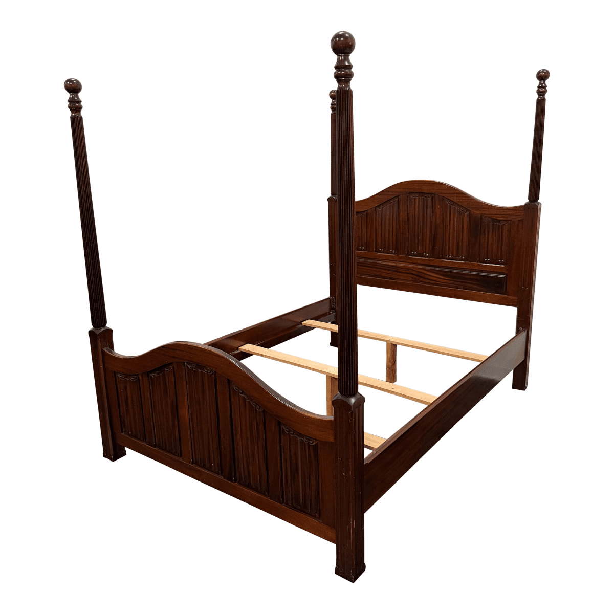 Queen Size Vintage British Four Poster Bed Frame - Thumbnail 2