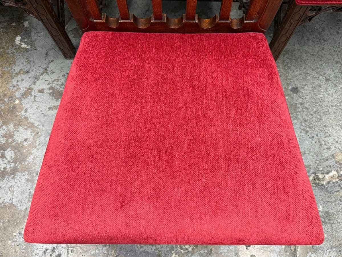 Burton Ching Gothic Revival Dining Room Chairs, Set of Eight - Thumbnail 8