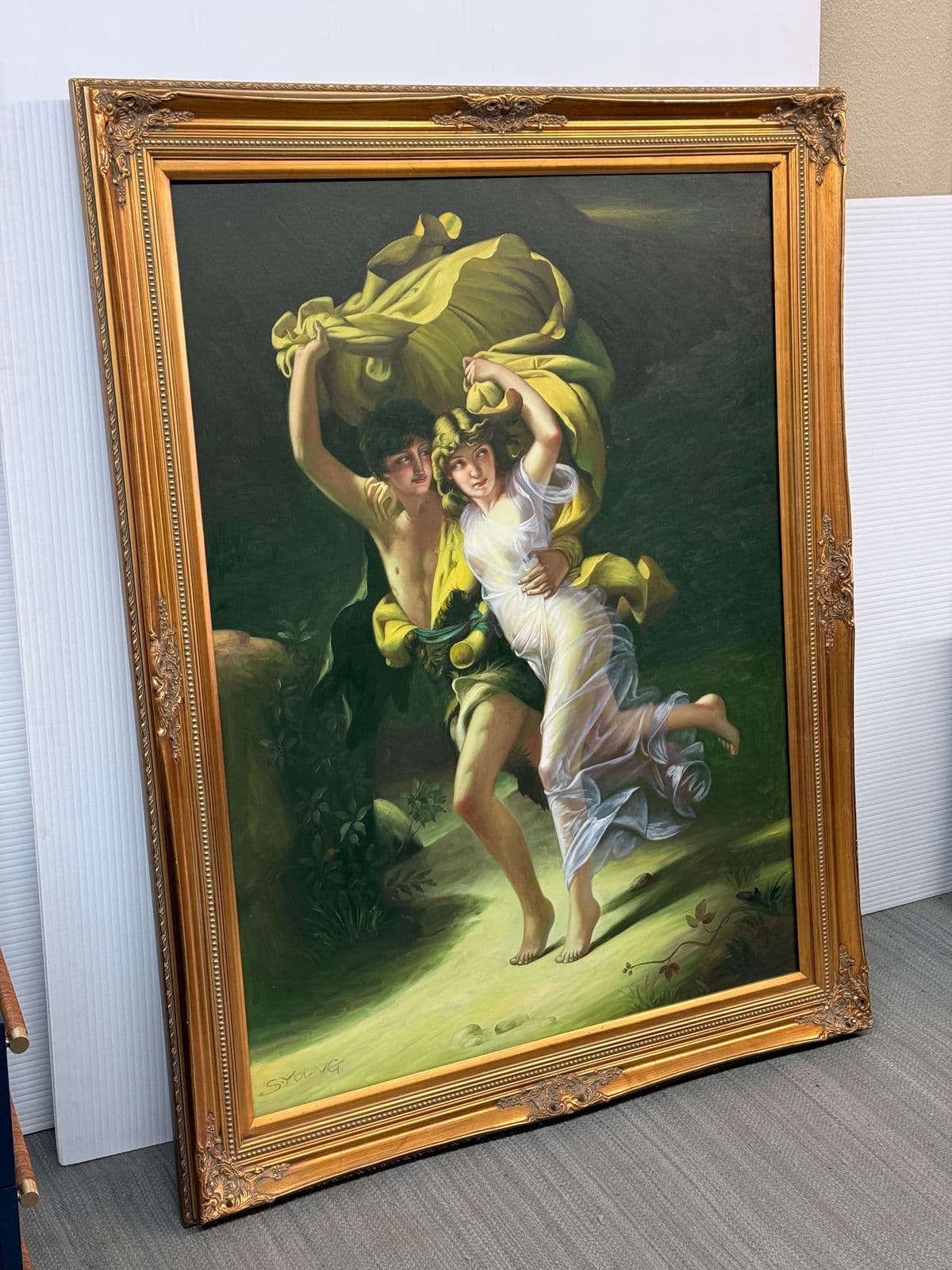 "The Storm" Replica Painting After Pierre-Auguste Cot - Thumbnail 3
