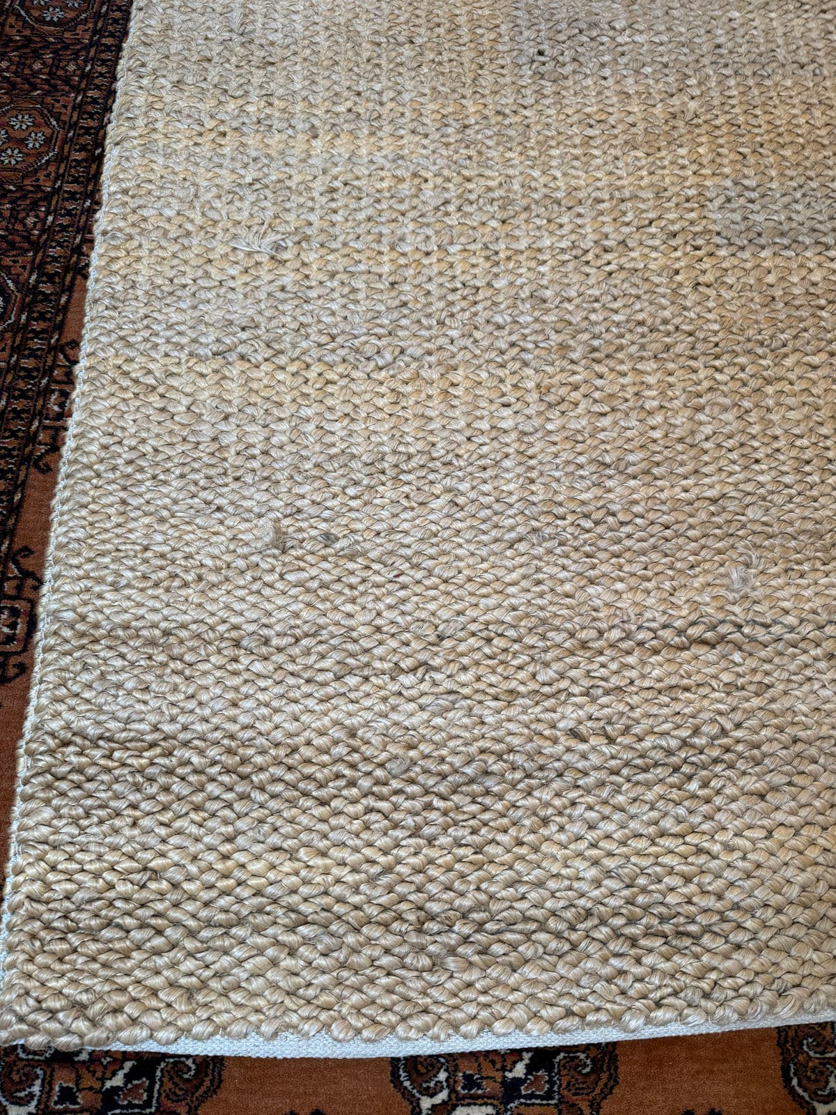 8ft2in × 9ft 8in Restoration Hardware Pebbles Natural Jute Area Rug - Thumbnail 5
