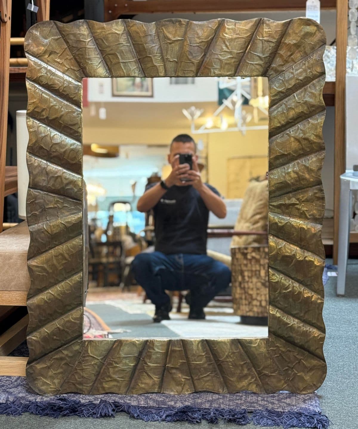 Made Goods Lara Wall Mirror, Warm Golden - Thumbnail 5