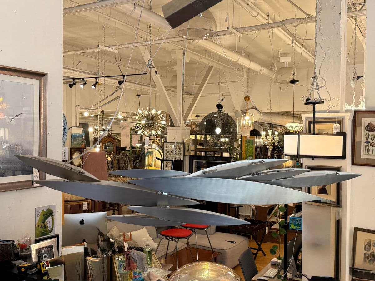 Dodo Arslan for Terzani I Lucci Argentati Linear Chandelier, Brushed Nickel - Thumbnail 5