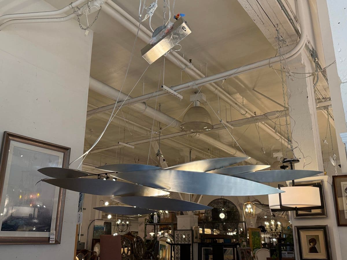 Dodo Arslan for Terzani I Lucci Argentati Linear Chandelier, Brushed Nickel - Thumbnail 7