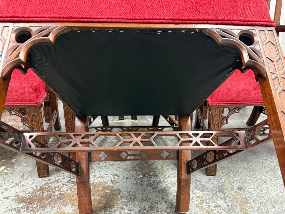 Burton Ching Gothic Revival Dining Room Chairs, Set of Eight - Thumbnail 10