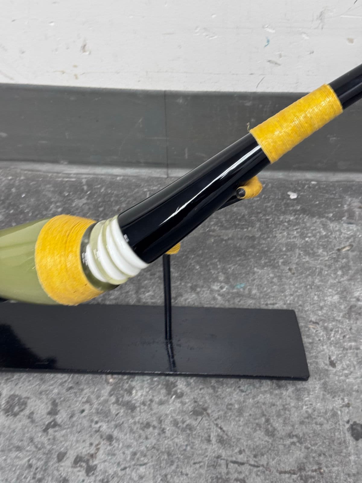 Scott Summerfield Hand Made Glass Sculpture + Iron Stand - Thumbnail 3