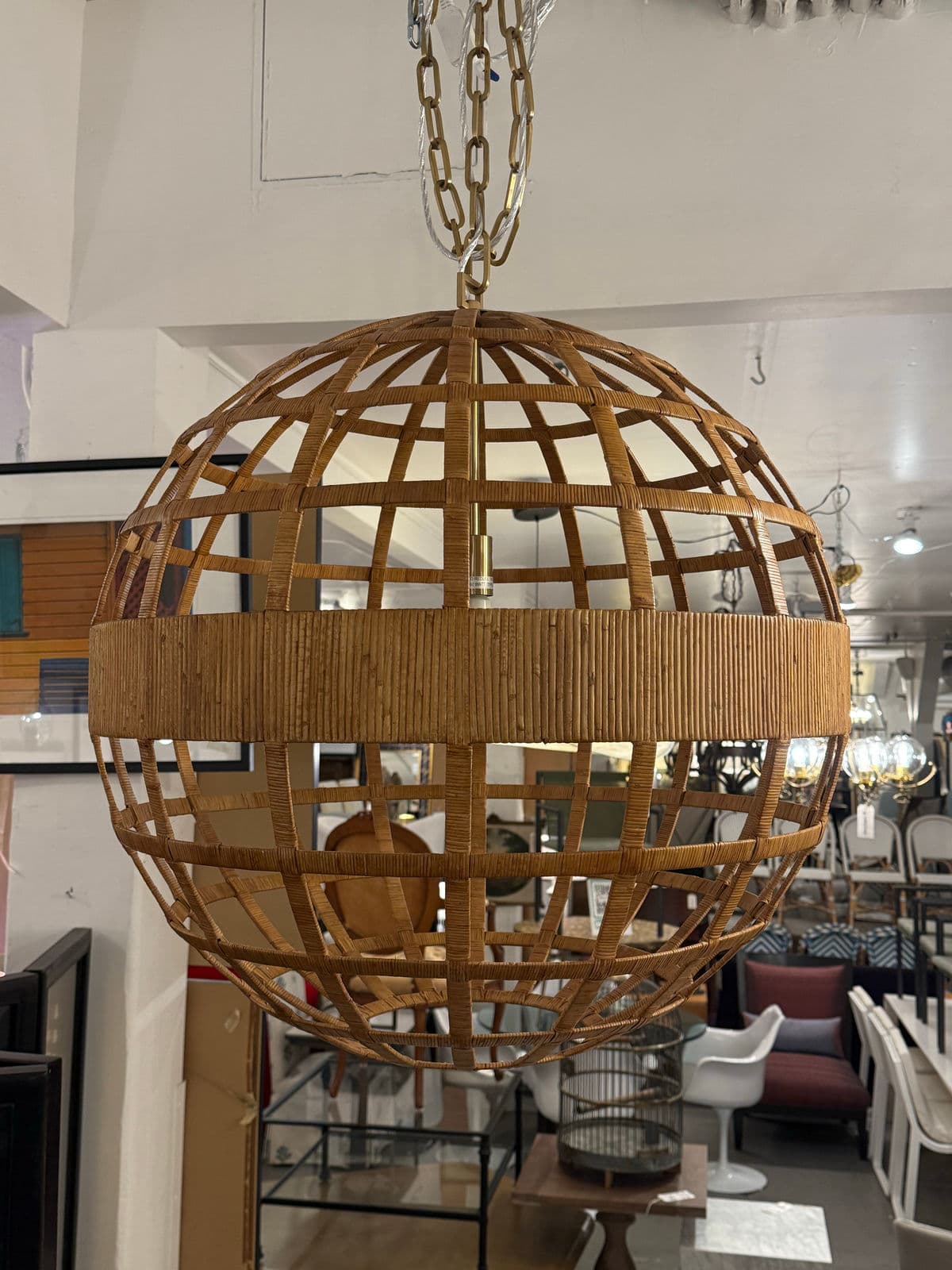 Serena & Lily Sutro Rattan Pendant - Thumbnail 3