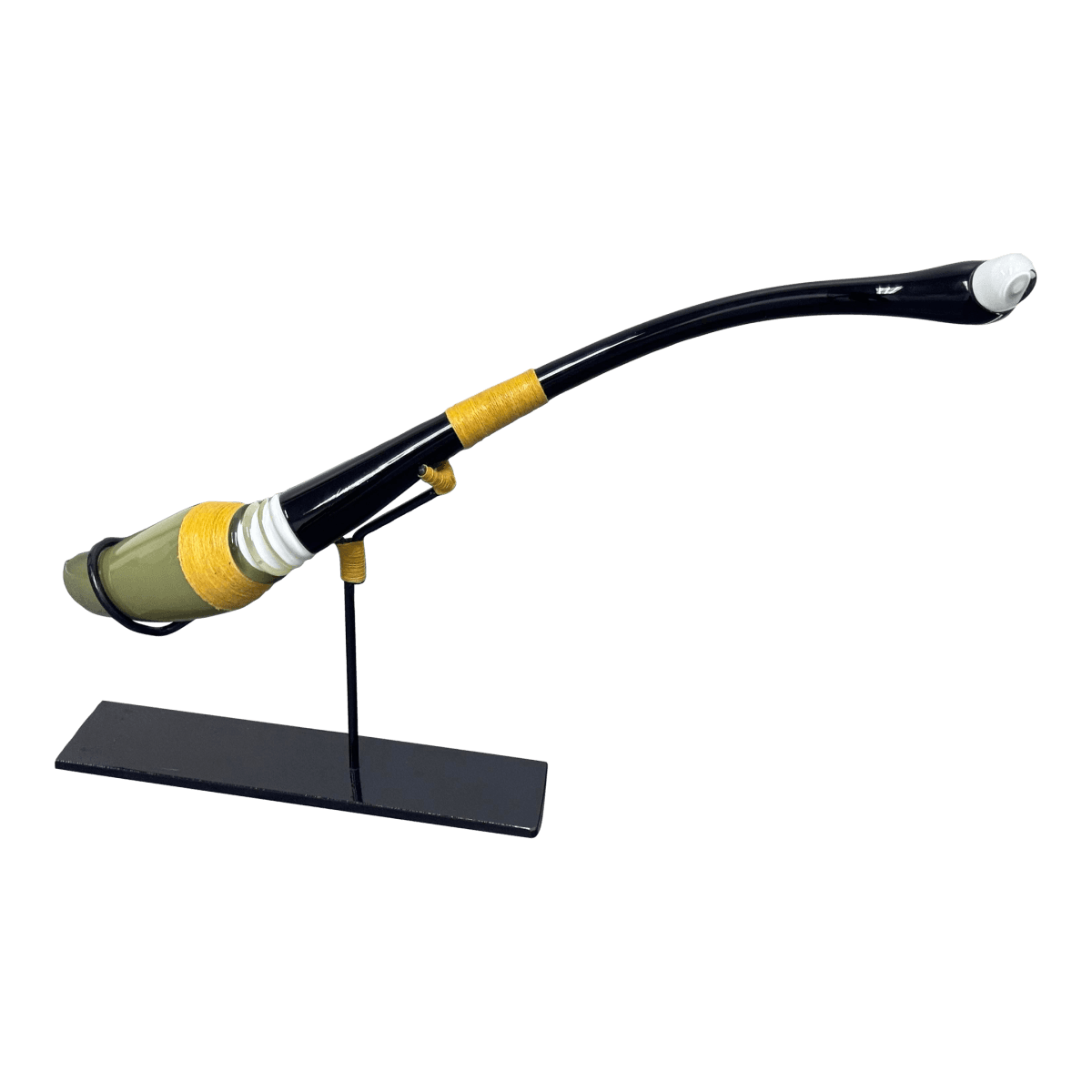 Scott Summerfield Hand Made Glass Sculpture + Iron Stand - Thumbnail 2