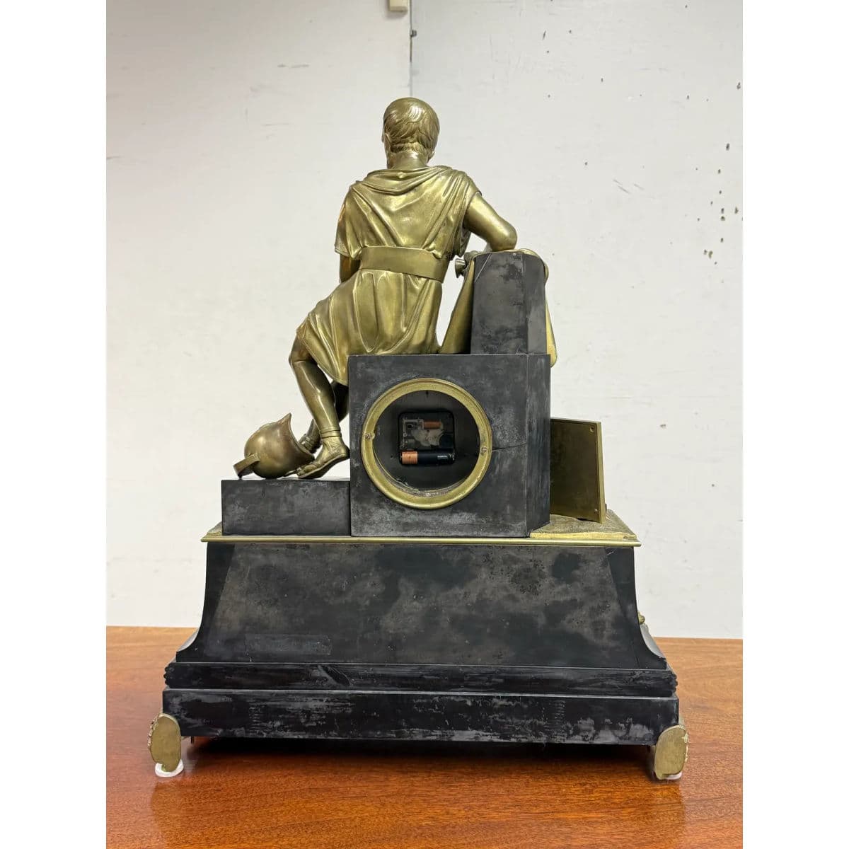 Antique “Horatius & the Fall of Rome” French Empire Bronze Mantel Clock - Thumbnail 7