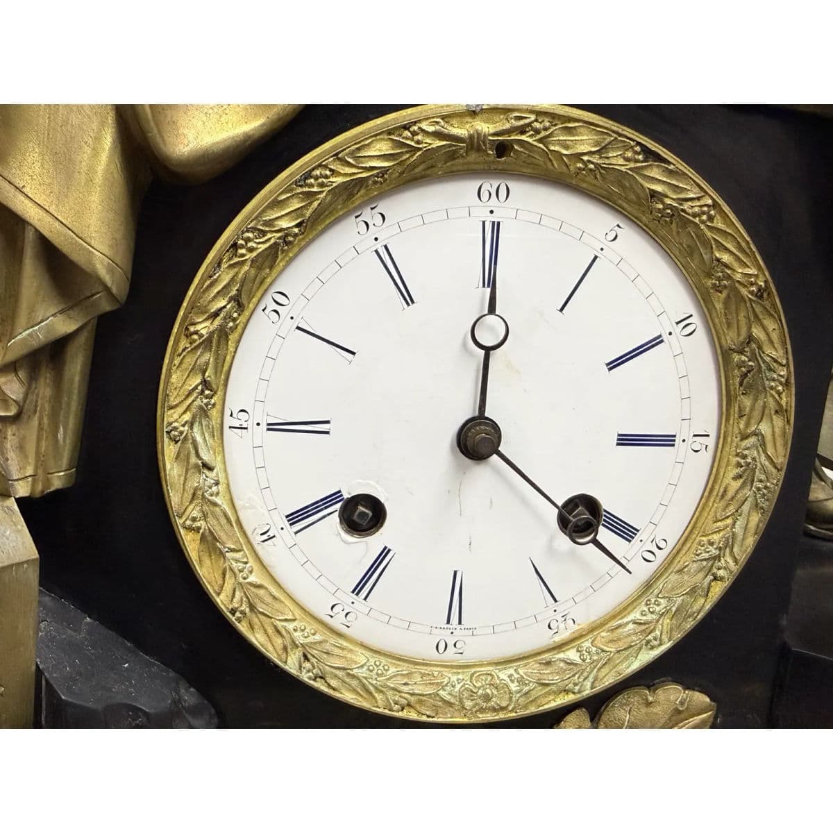 Antique “Horatius & the Fall of Rome” French Empire Bronze Mantel Clock - Thumbnail 13