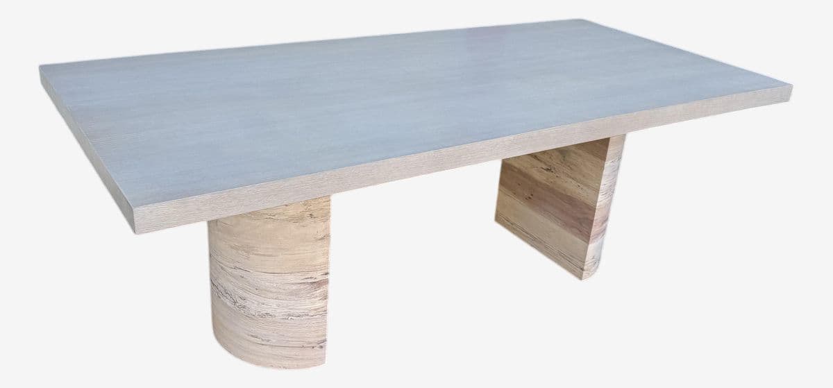 Four Hands Liv Pale & Spalted Oak Dining Table - Image 1