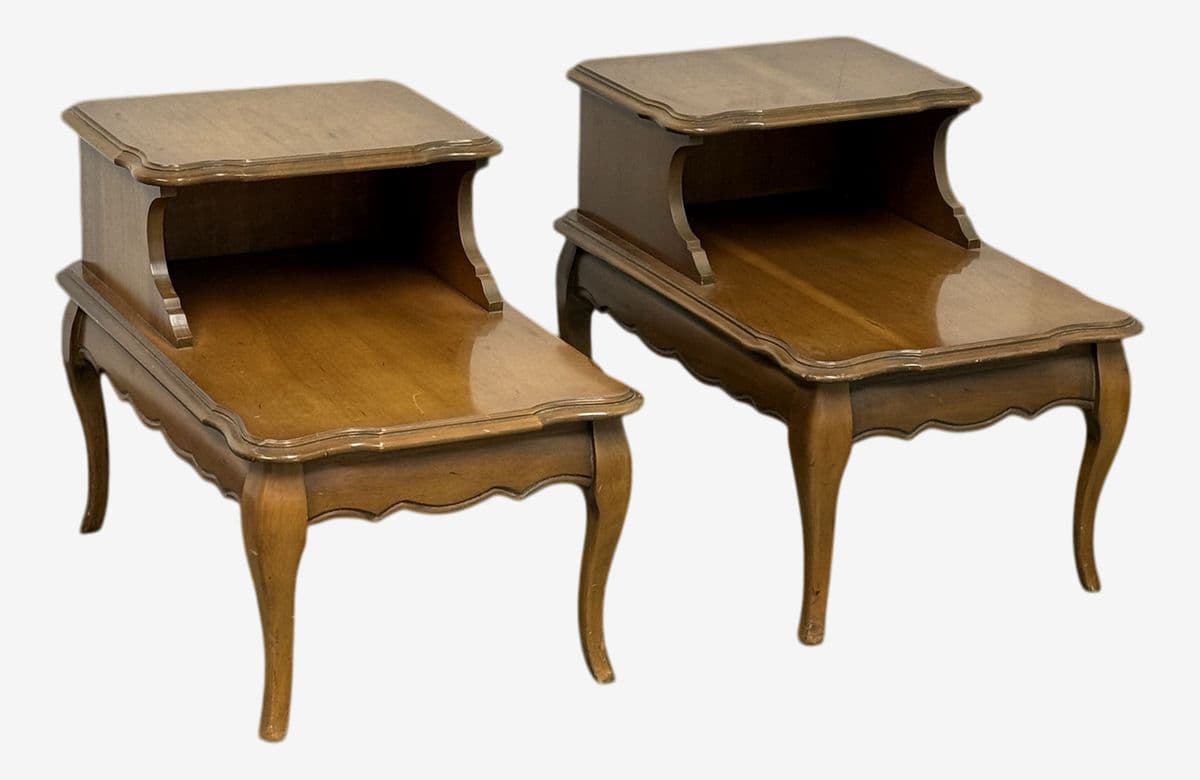 1970s Bassett Furniture Nightstands From Redlick-Newman Building, Pair - Image 1