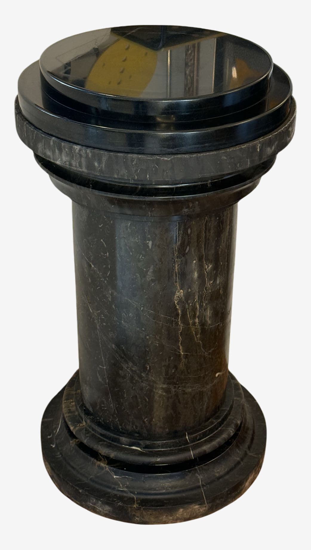 Neoclassical Marble Pedestal Table - Image 1