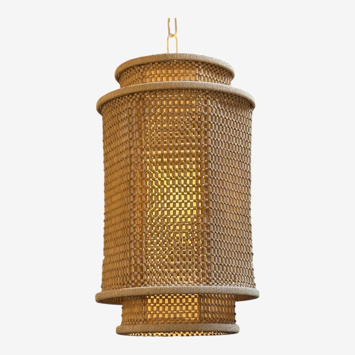 Serena & Lily Larimar Caned Pendant Light - Image 1