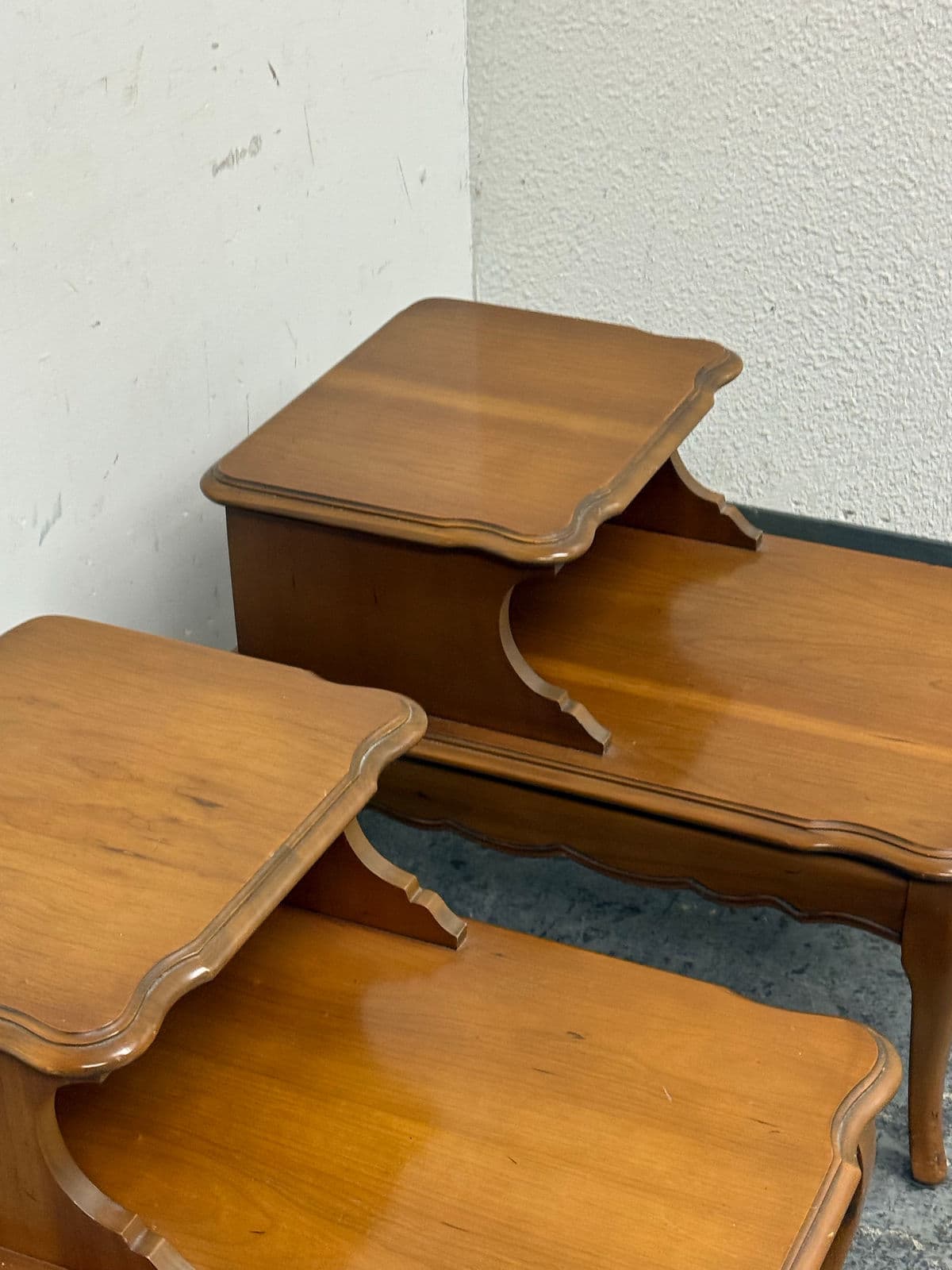 1970s Bassett Furniture Nightstands From Redlick-Newman Building, Pair - Thumbnail 6