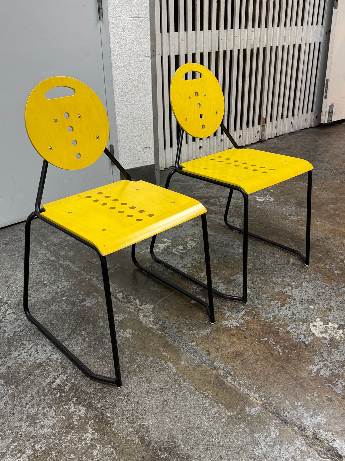 In the Style of Italian Postmodern “Charlie” Side Chairs, Pair - Thumbnail 4