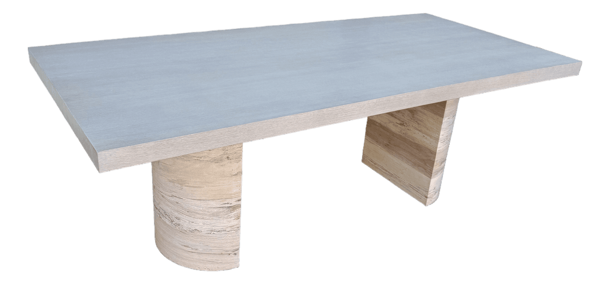 Four Hands Liv Pale & Spalted Oak Dining Table - Thumbnail 2
