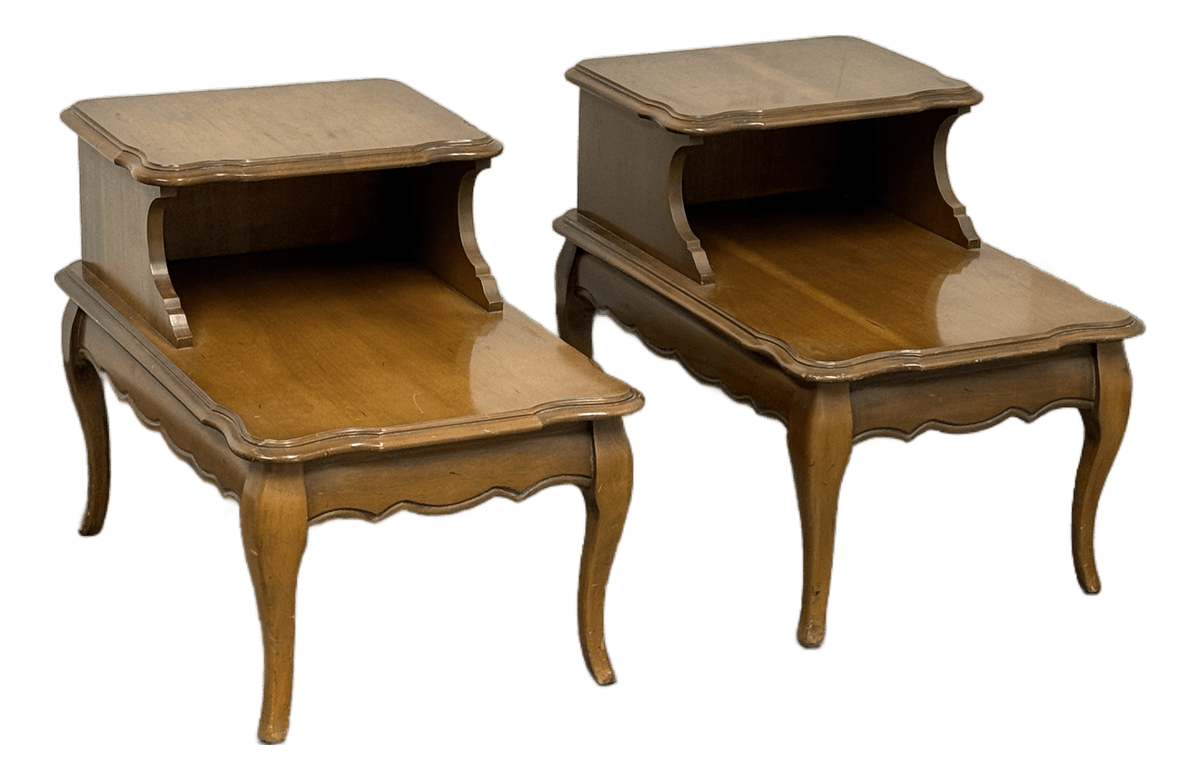1970s Bassett Furniture Nightstands From Redlick-Newman Building, Pair - Thumbnail 2