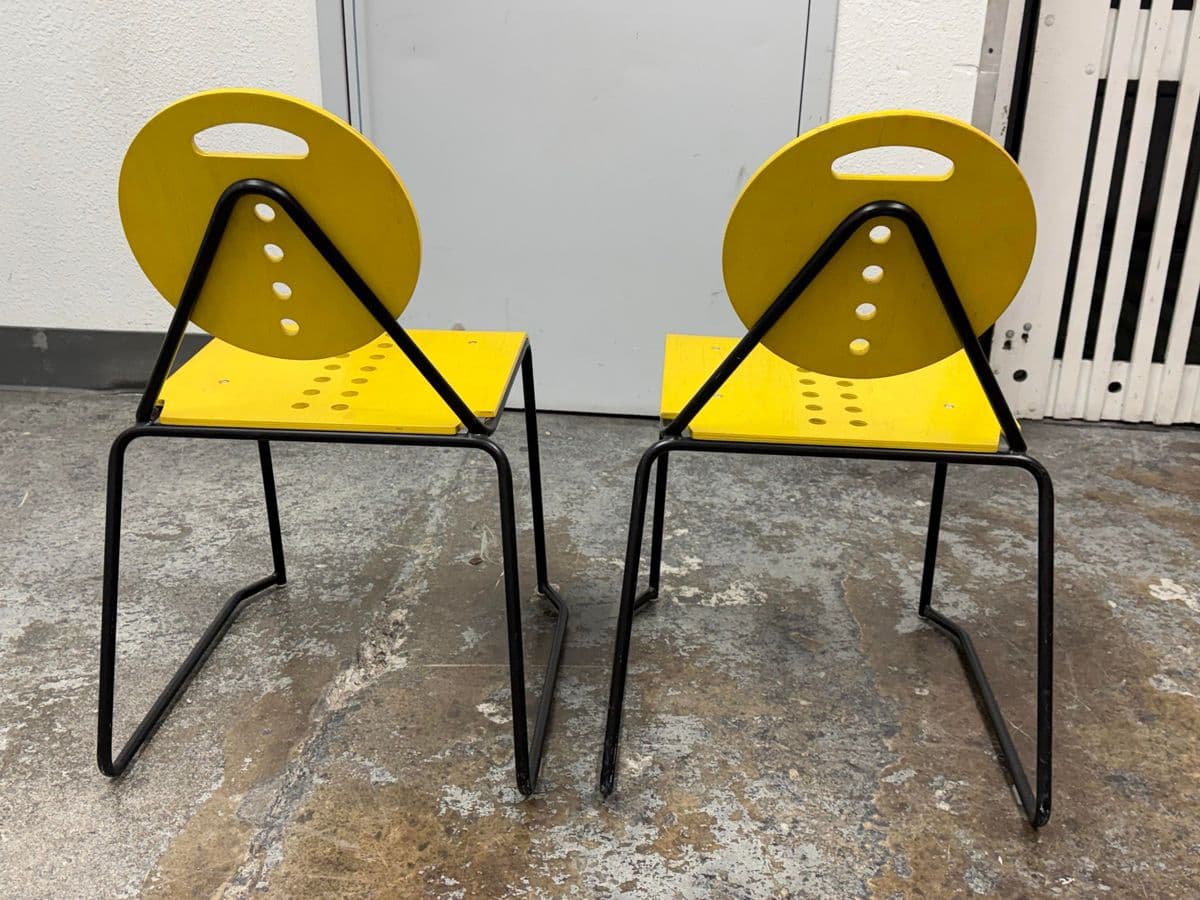 In the Style of Italian Postmodern “Charlie” Side Chairs, Pair - Thumbnail 6