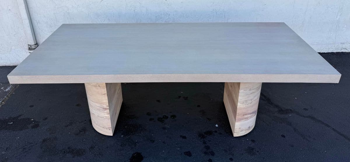 Four Hands Liv Pale & Spalted Oak Dining Table - Thumbnail 8